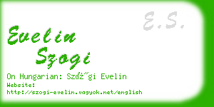 evelin szogi business card