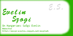 evelin szogi business card